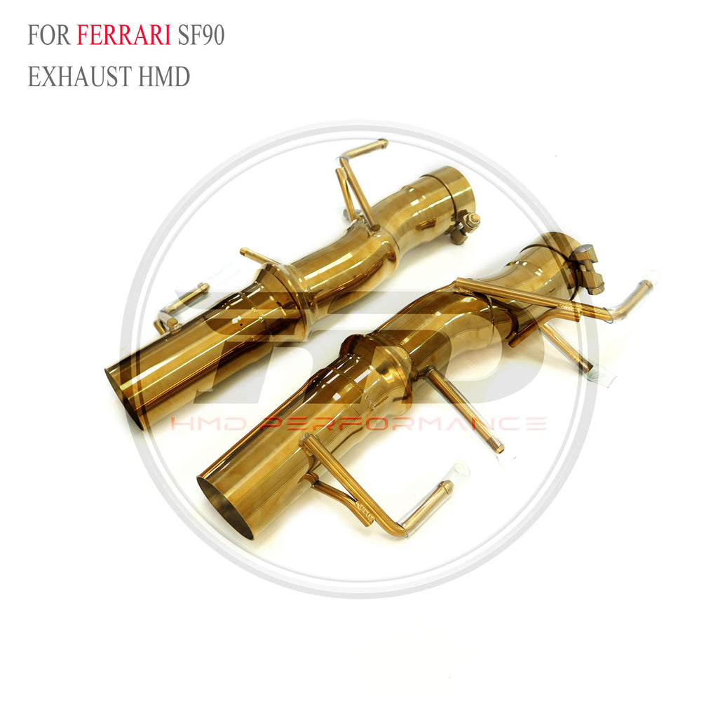 Ferrari SF90 catback SUS304 Straight Sport Exhaust System - 4
