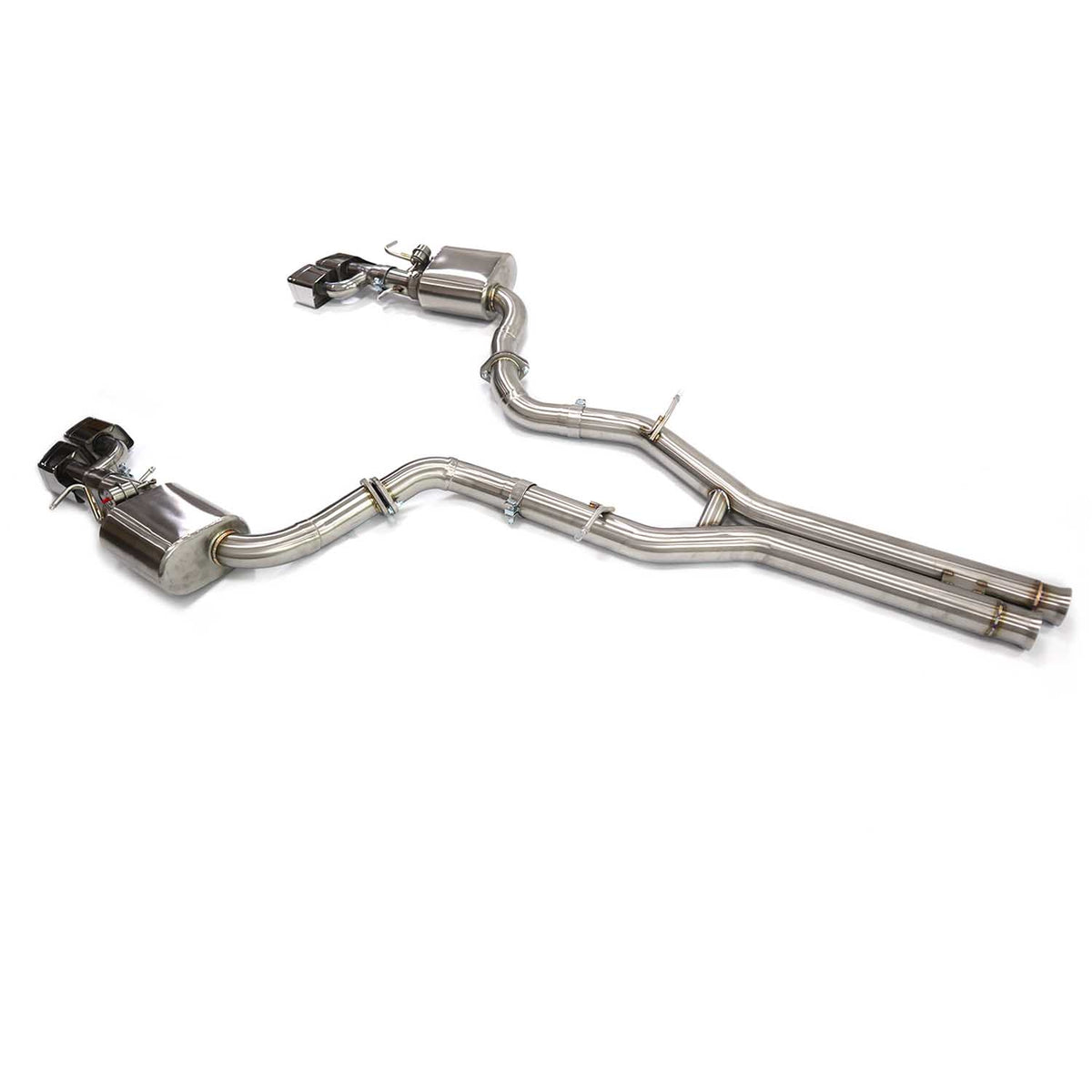Mercedes-Benz W212 E550 catback SUS304 Racing Grade Exhaust System 76mm - 2