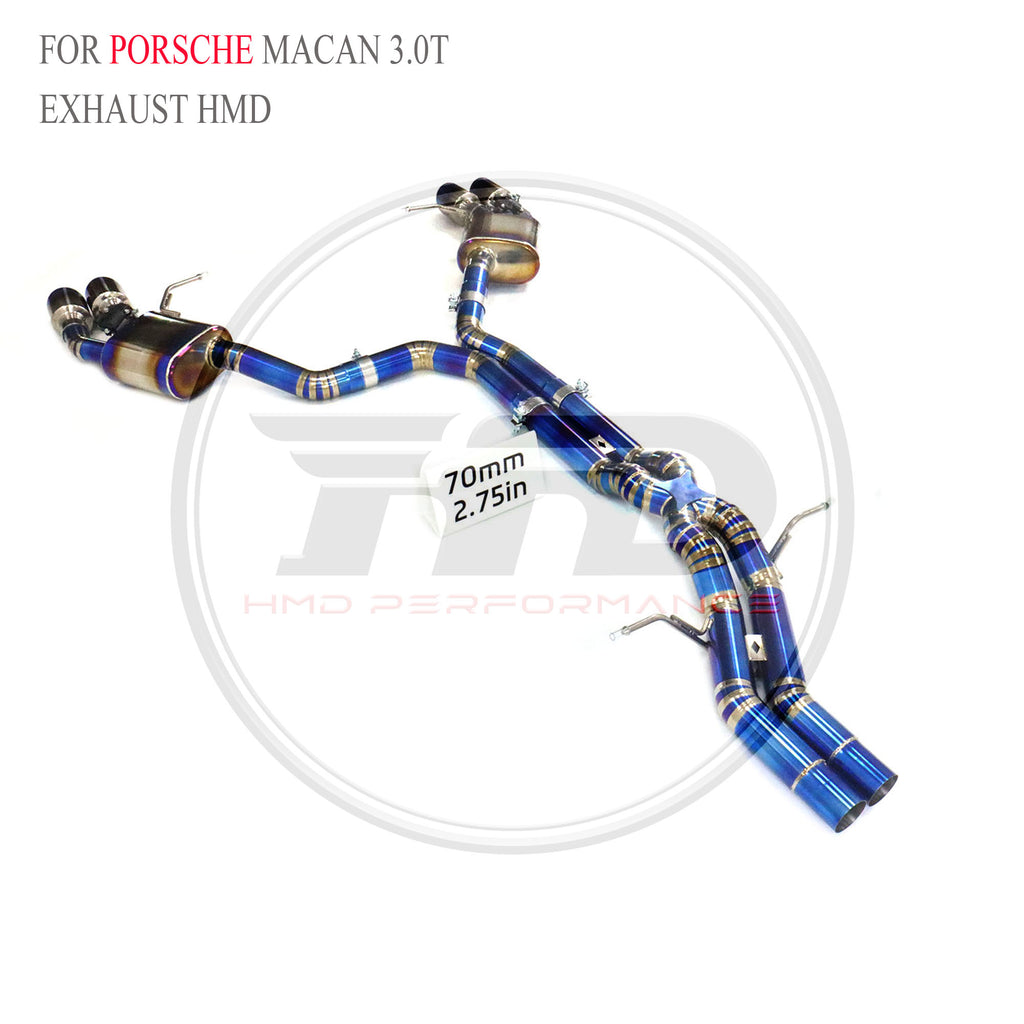 Porsche Macan 3.0T Valved Catback Titanium Racing Grade Exhaust System - 2