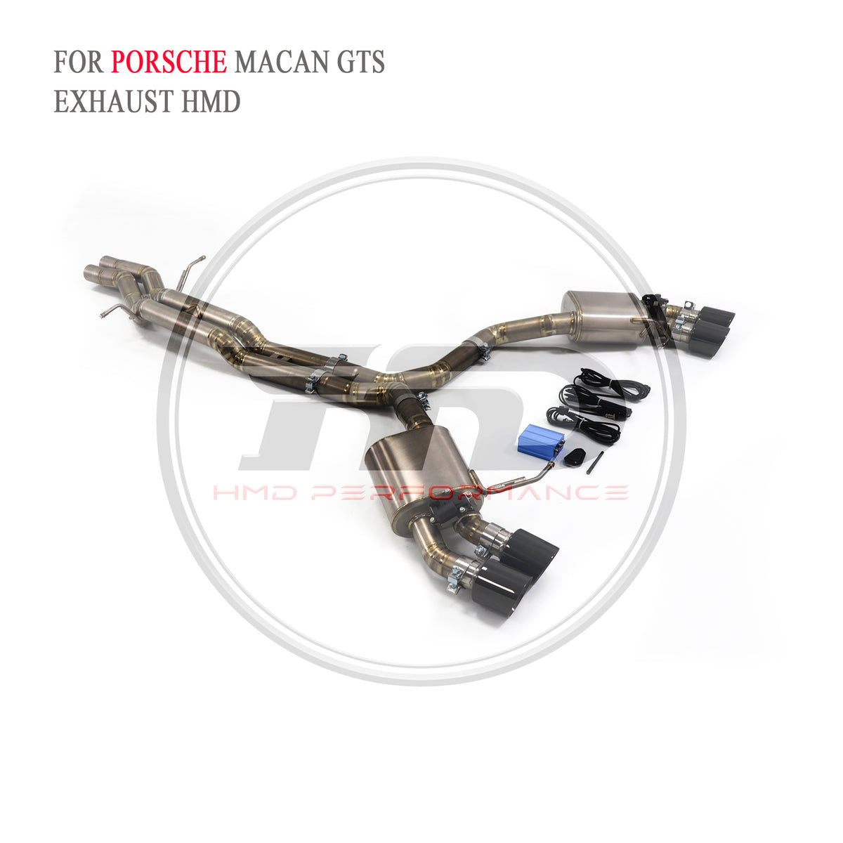 Porsche Macan GTS Valved Catback Titanium Racing Grade Exhaust System - 4