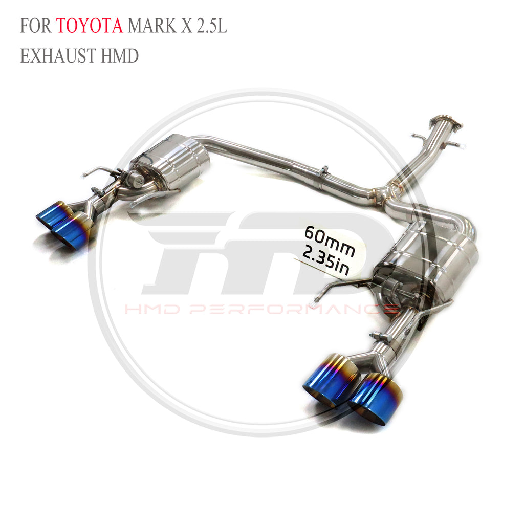 Toyota Mark X 2.5L Valved Axle-Back SUS304 Racing Grade Exhaust System - 3
