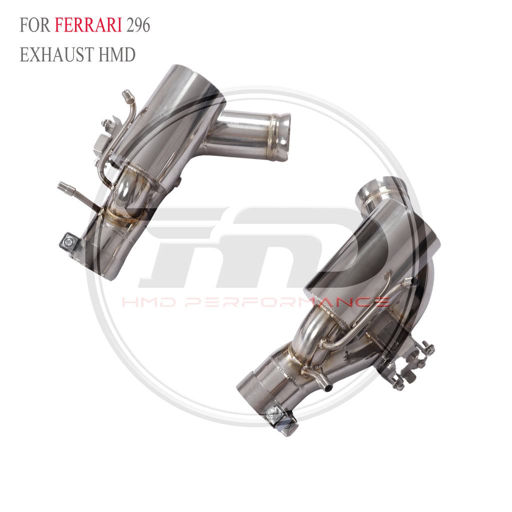 Ferrari 296 Valved Axle-Back SUS304 Racing Grade Exhaust System - 2