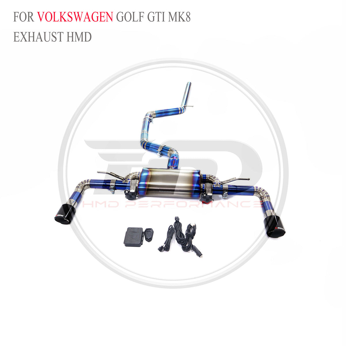 Volkswagen Golf GTI MK8 Valved Catback Titanium Racing Grade Exhaust System - 3