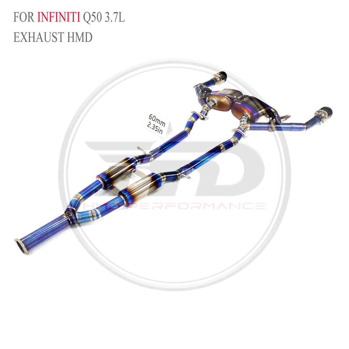 Infiniti Q50 3.7L catback Titanium Valved Sport Exhaust System - 5
