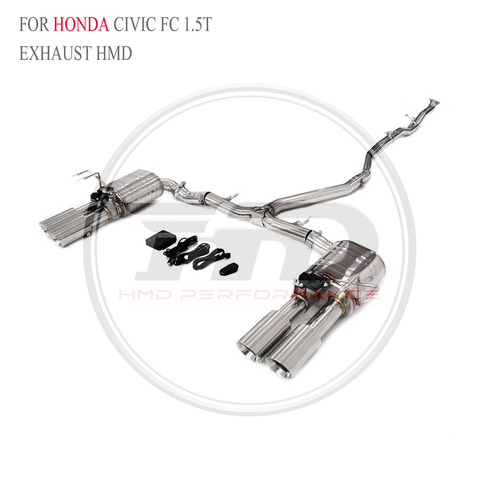 Honda Civic FC 1.5T catback SUS304 Sport Exhaust System - 4