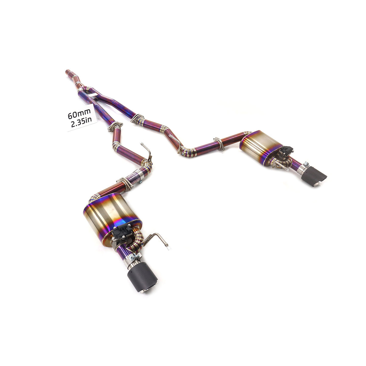 Ford Mustang 2.3T Valved Catback Titanium Racing Grade Exhaust System - 1