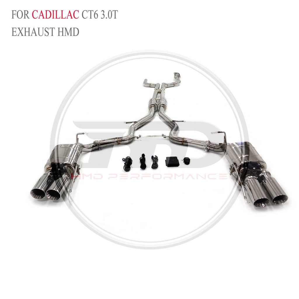 Cadillac CT6 3.0T catback SUS304 Racing Grade Exhaust System - 4