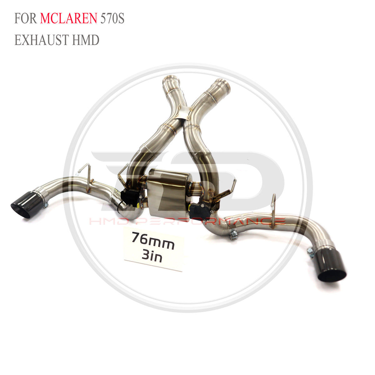 McLaren 570S Valved Axle-Back SUS304 Racing Grade Exhaust System - 3
