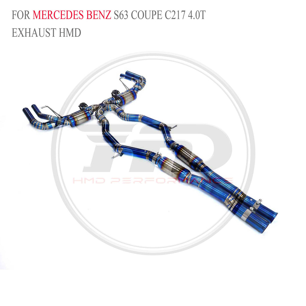 Mercedes-Benz S63 Coupe C217 4.0T catback Titanium Sport Exhaust System - 4
