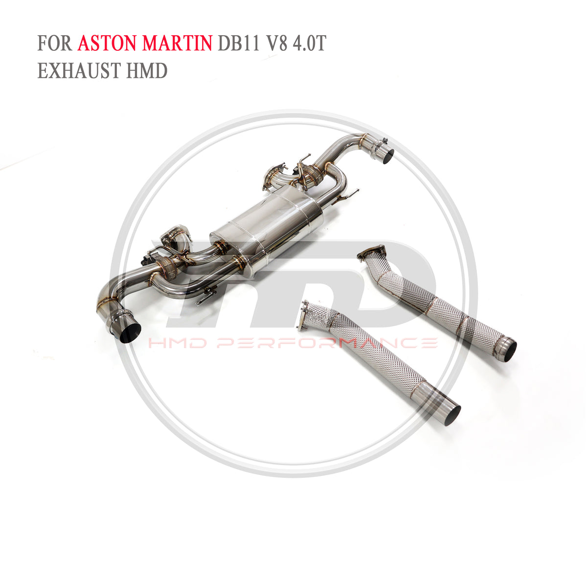 Aston Martin DB11 V8 4.0T Full Set Valved Catback SUS304 Racing Grade Exhaust System - 6