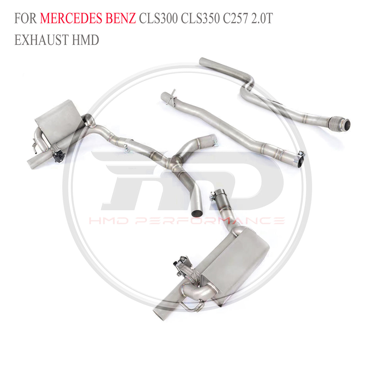 Mercedes-Benz CLS300 CLS350 C257 2.0T catback SUS304 Sport Exhaust System - 6
