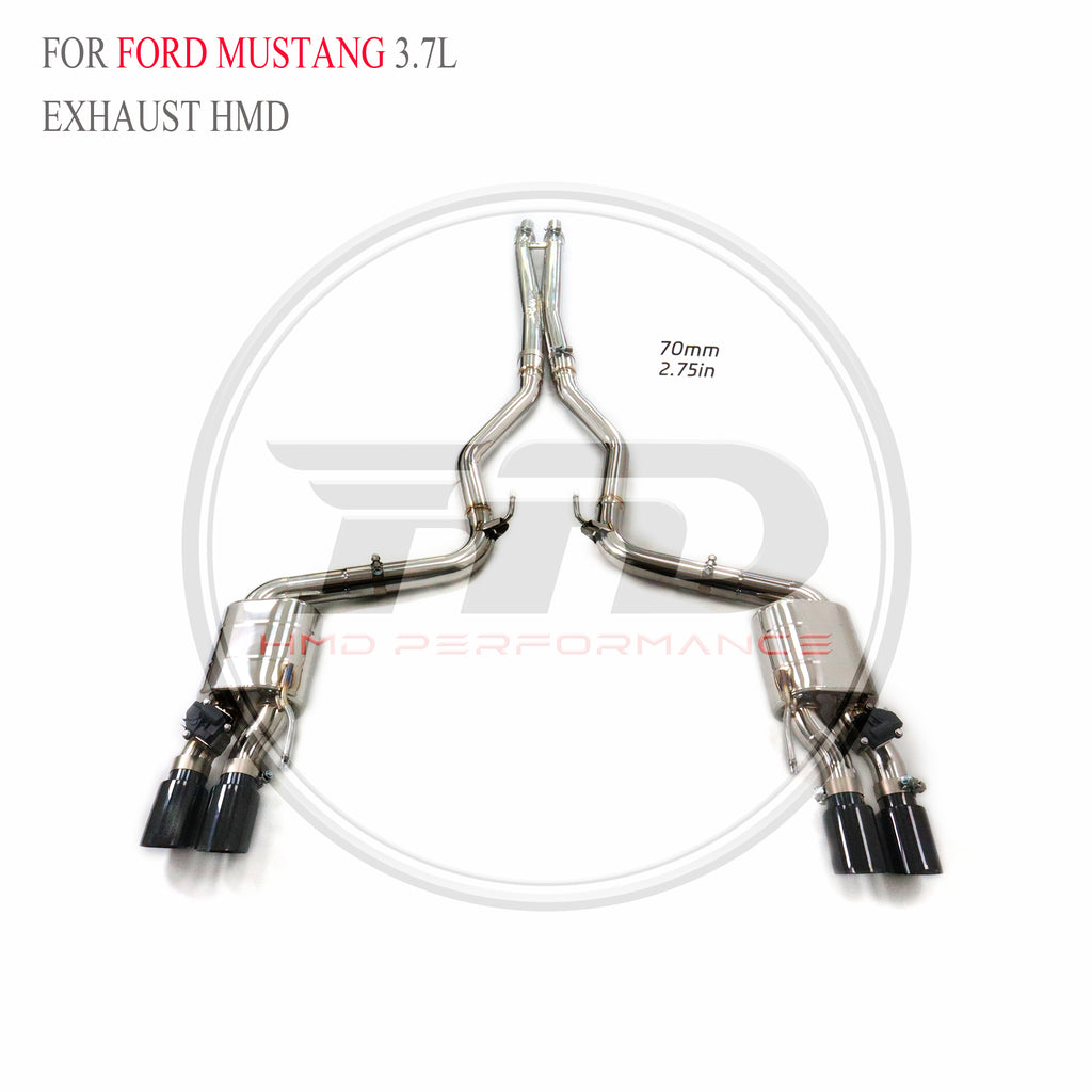 Ford Mustang 3.7L 2014 catback SUS304 Valved Sport Exhaust System - 2