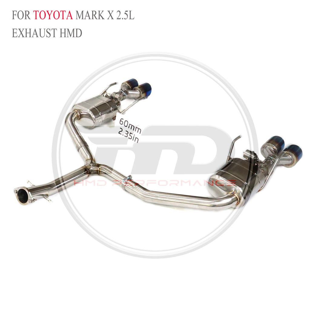 Toyota Mark X 2.5L Valved Axle-Back SUS304 Racing Grade Exhaust System - 6