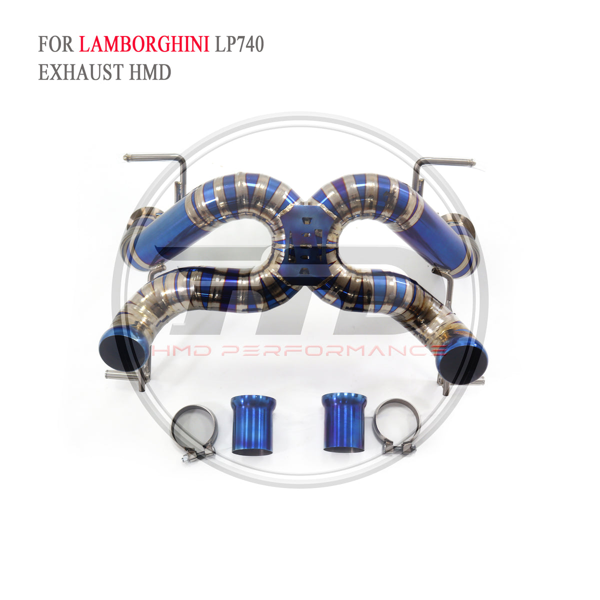 Lamborghini LP740-4 SVJ catback Titanium Straight Sport Exhaust System - 5