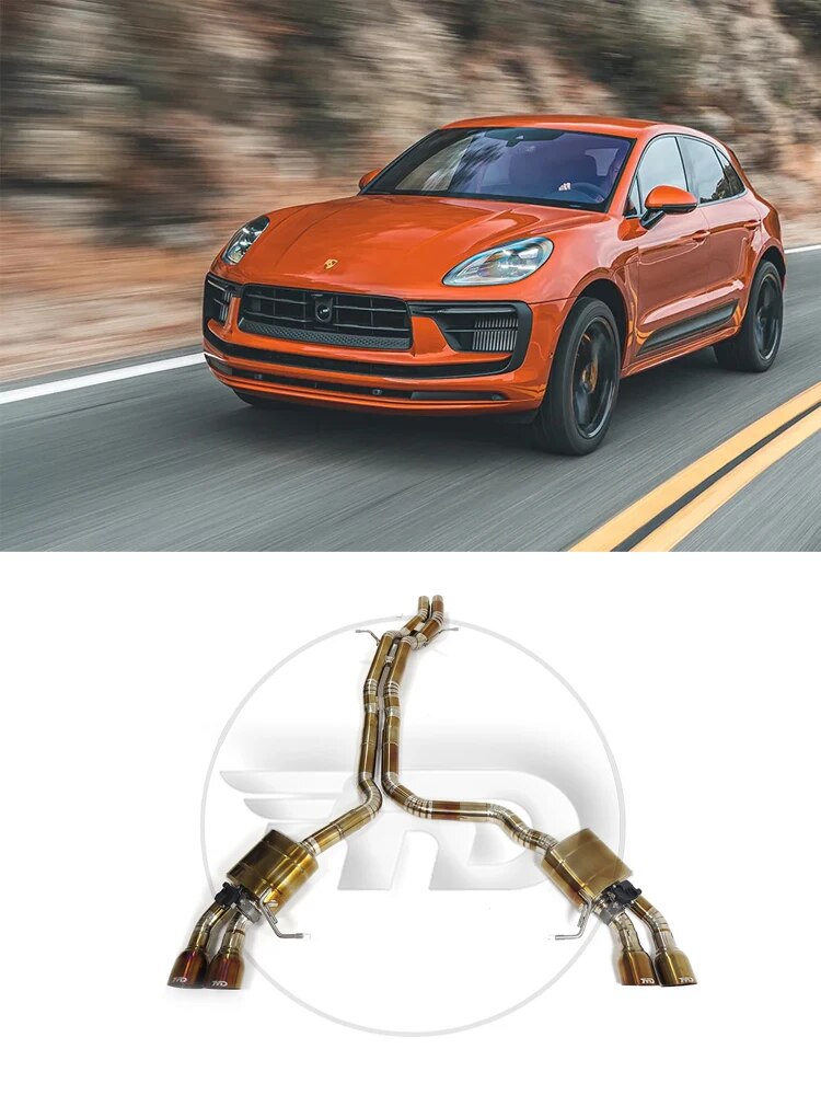 Porsche Macan GTS 3.0T Valved Catback Titanium Racing Grade Exhaust System - 3