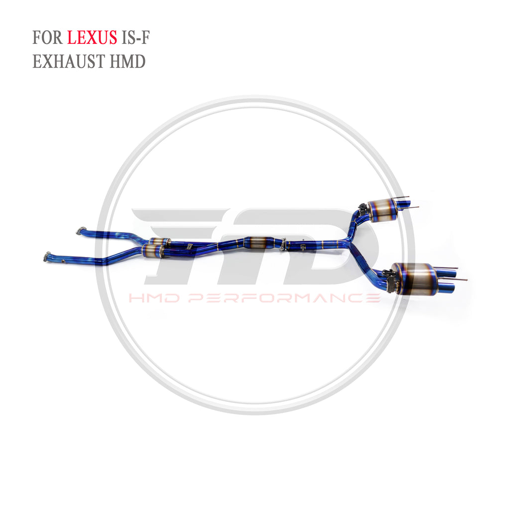 Lexus IS-F catback Titanium Racing Grade Exhaust System - 6