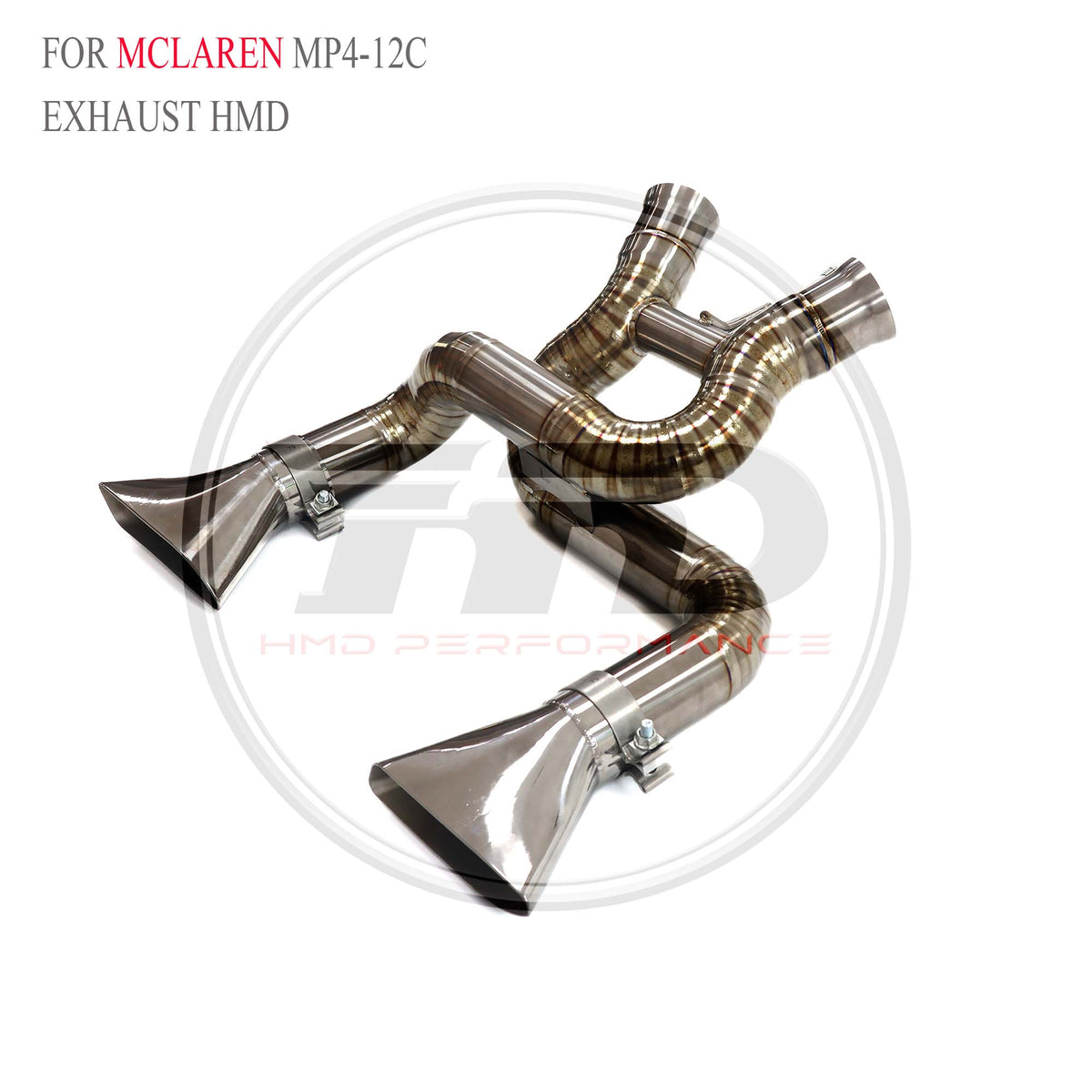 McLaren MP4-12C catback with X pipe Titanium Sport Exhaust System - 5