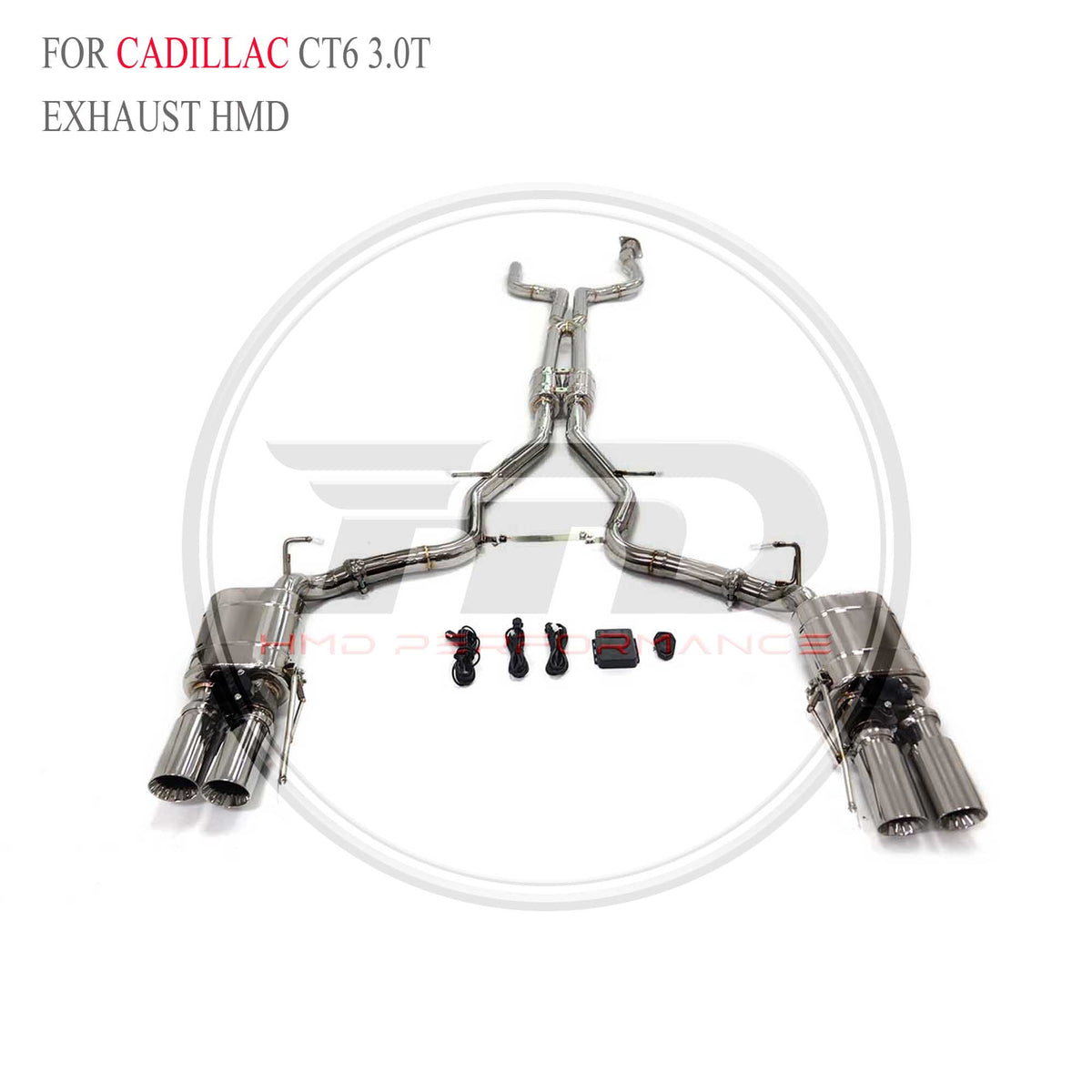 Cadillac CT6 3.0T catback SUS304 Racing Grade Exhaust System - 3