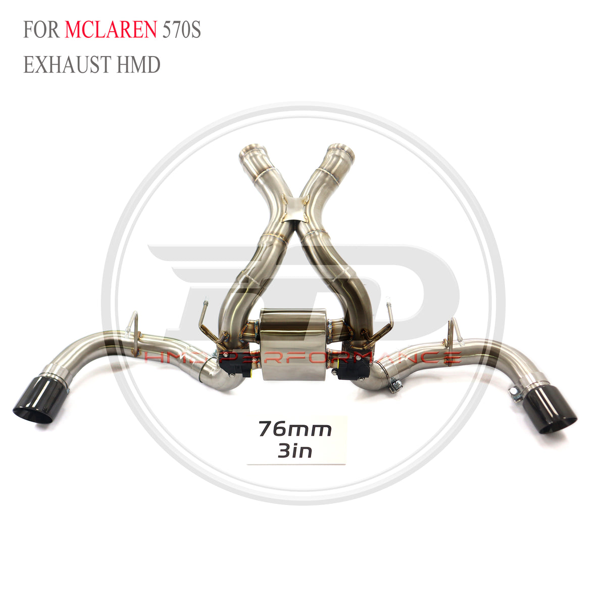 McLaren 570S Valved Axle-Back SUS304 Racing Grade Exhaust System - 2