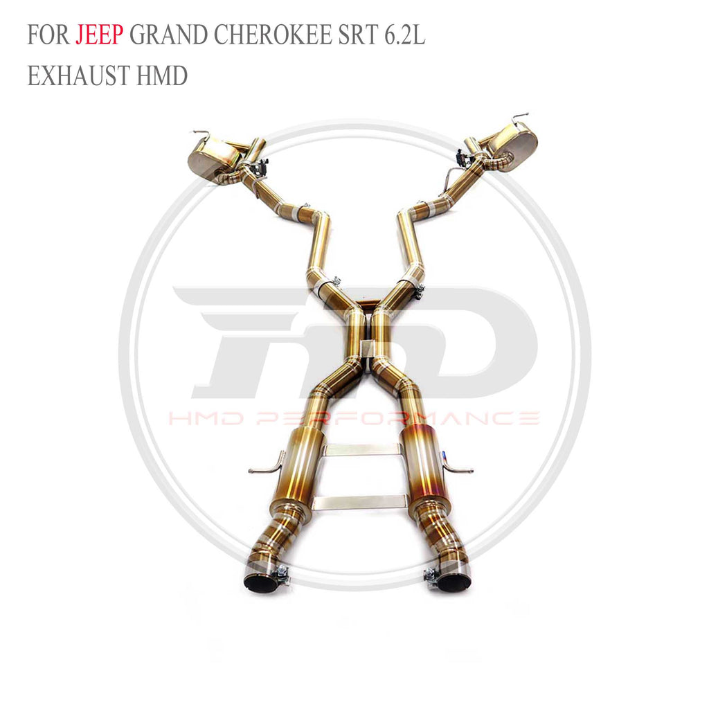 Jeep Grand Cherokee SRT 6.2L catback Titanium Racing Grade Exhaust System - 5