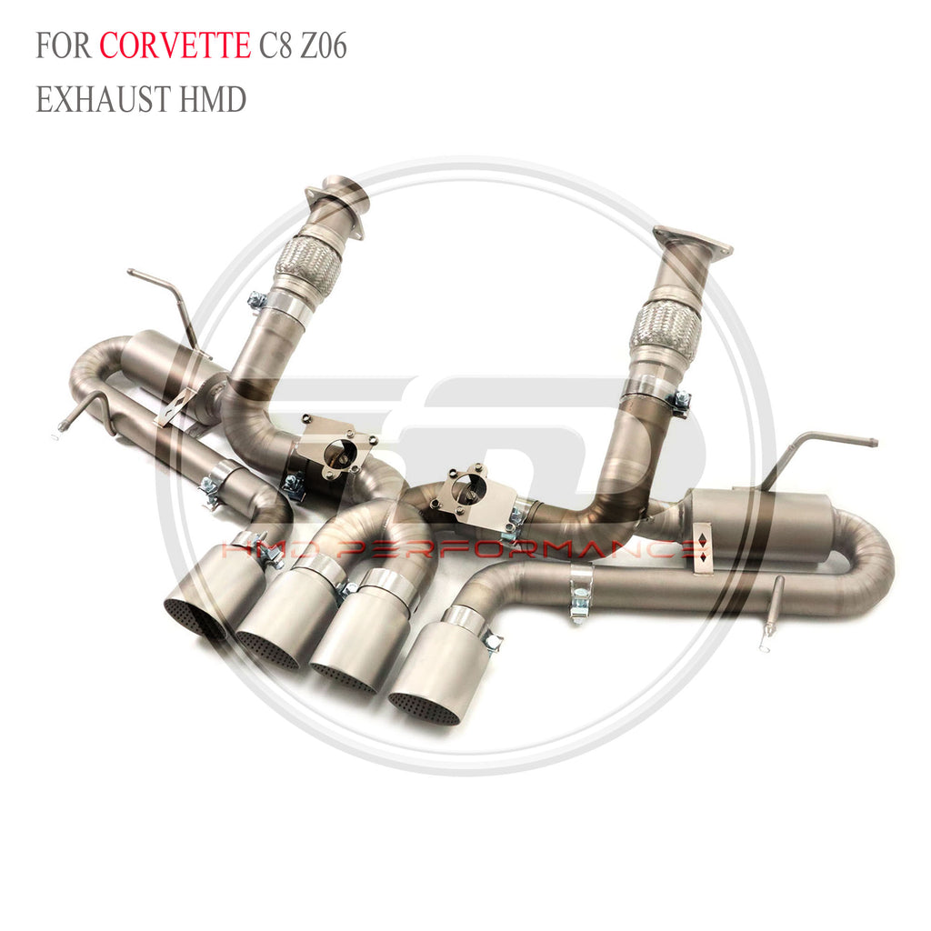 Corvette C8 Z06 catback Titanium Valved Sport Exhaust System - 4