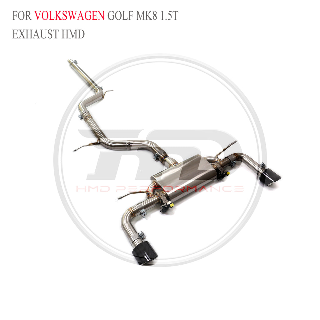 Volkswagen Golf MK8 1.5T catback SUS304 Valved Sport Exhaust System - 3