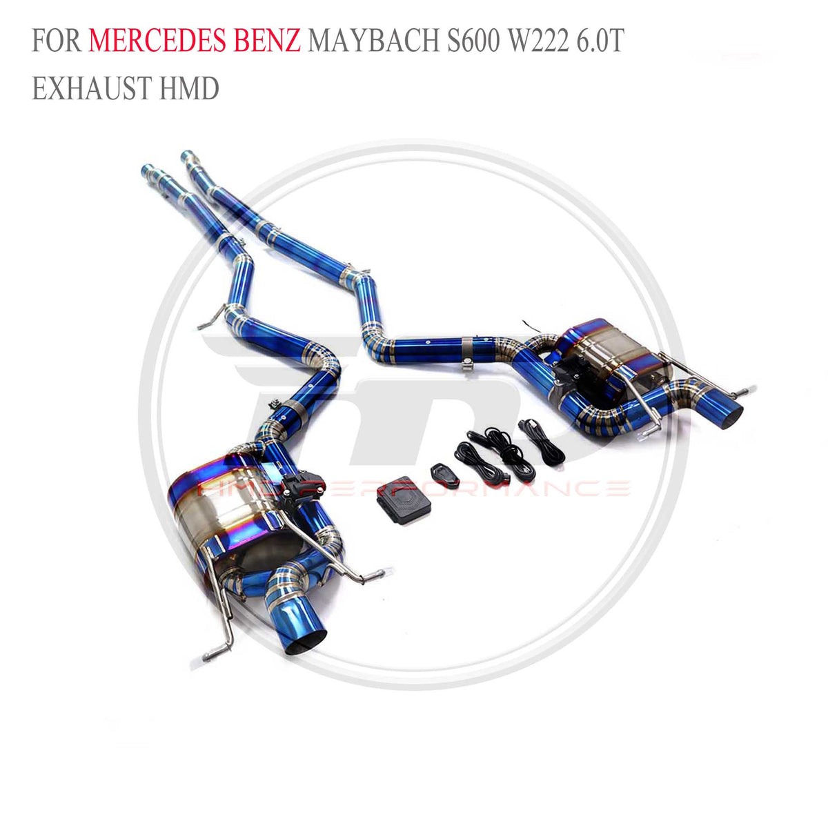 Mercedes-Benz Maybach S600 W222 6.0T catback Titanium Sport Exhaust System - 5