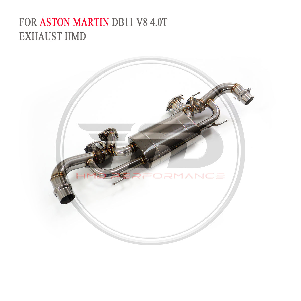 Aston Martin DB11 V8 4.0T Full Set Valved Catback SUS304 Racing Grade Exhaust System - 5