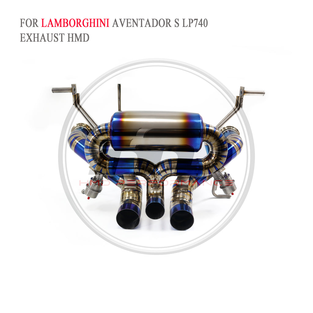 Lamborghini Aventador S LP740-4 Valved Catback Titanium Racing Grade Exhaust System - 6