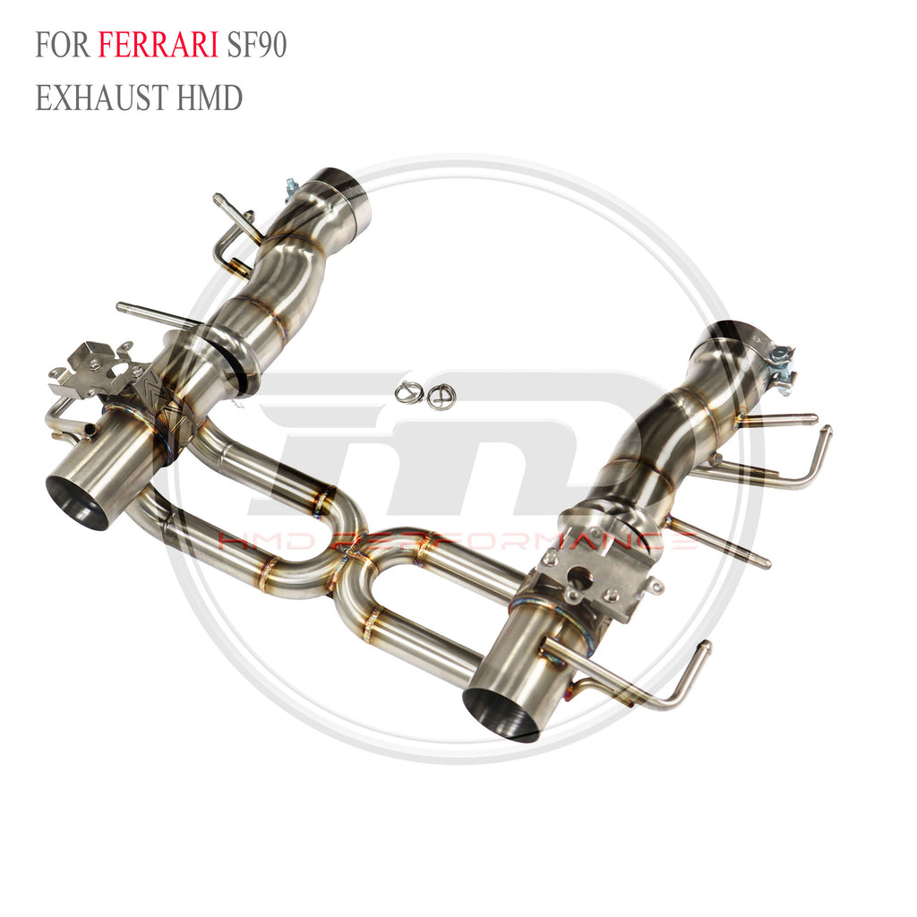Ferrari SF90 catback SUS304 Valved Sport Exhaust System - 5