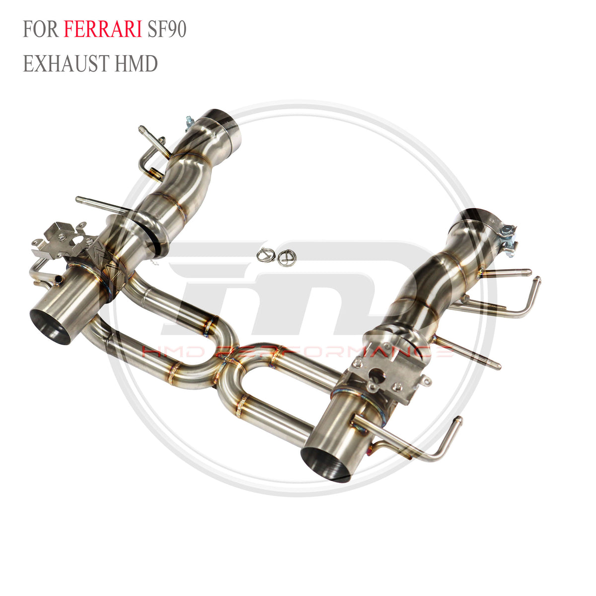 Ferrari SF90 catback SUS304 Valved Sport Exhaust System - 5