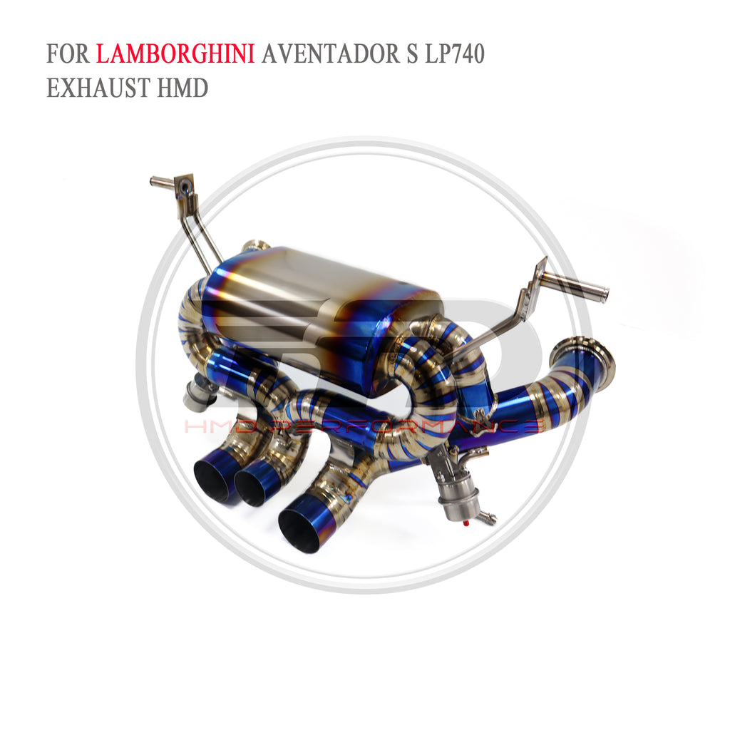 Lamborghini Aventador S LP740-4 Valved Catback Titanium Racing Grade Exhaust System - 4