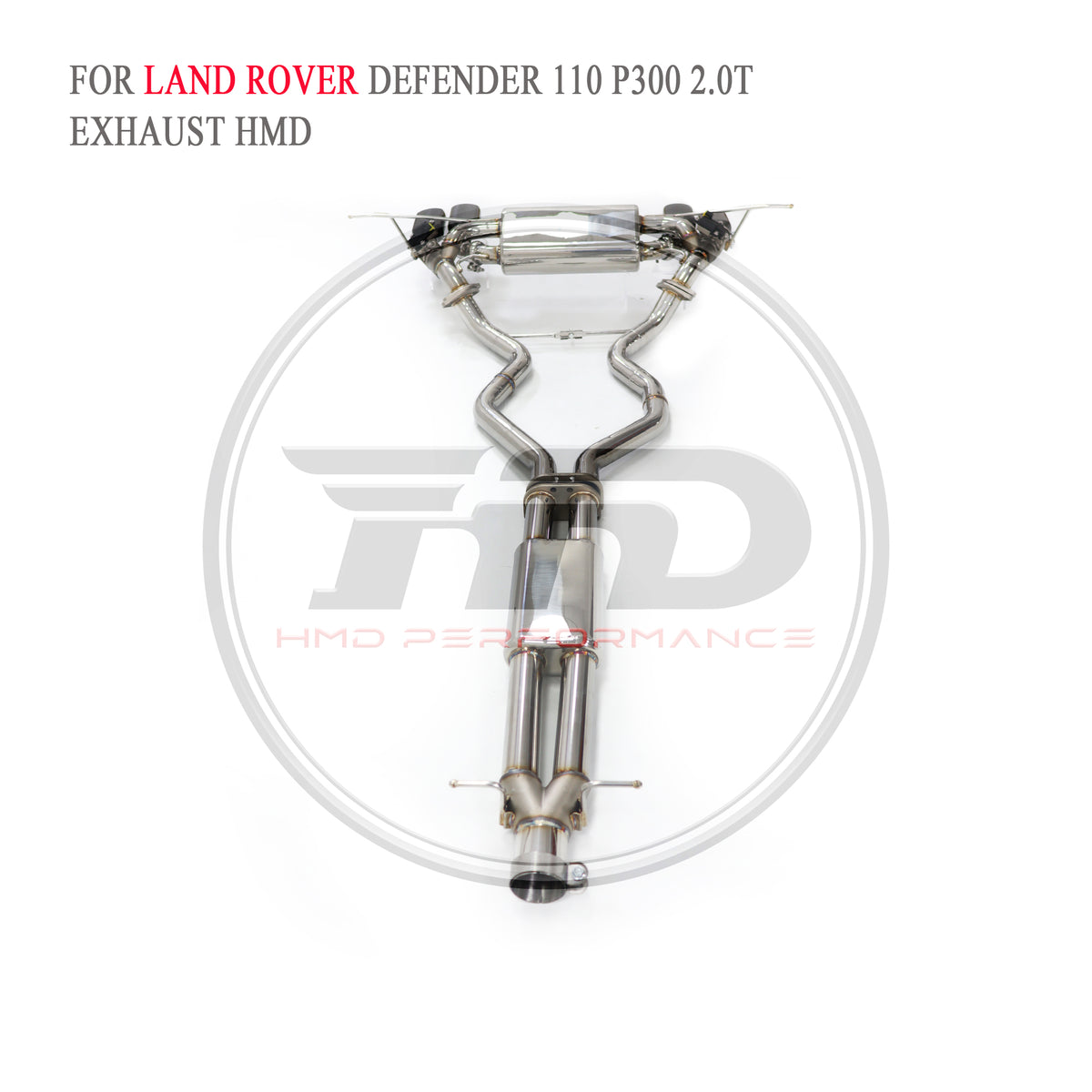 Land Rover Defender 110 P300 2.0T Valved Catback SUS304 Racing Grade Exhaust System - 6