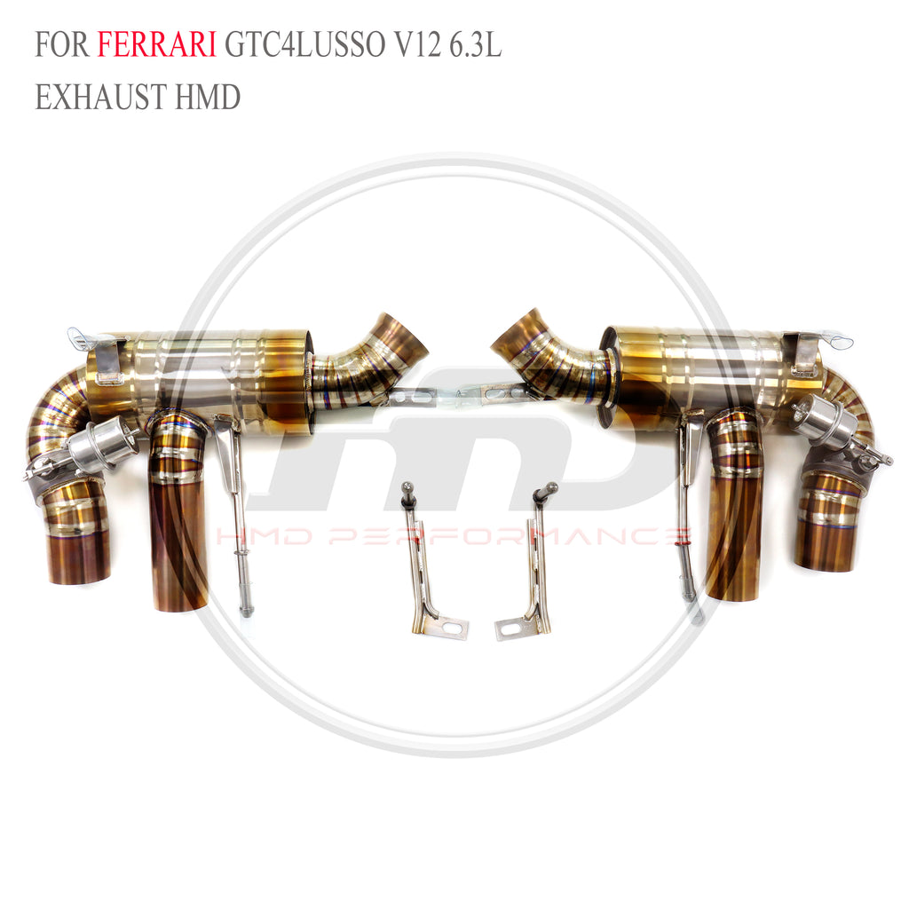 Ferrari GTC4Lusso V12 6.3L Valved Axle-Back Titanium Racing Grade Exhaust System - 2