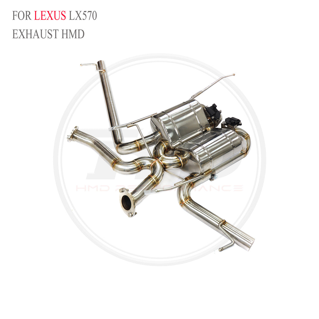 Lexus LX570 catback SUS304 Valved Sport Exhaust System - 3