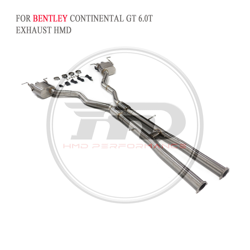 Bentley Continental GT 6.0T catback SUS304 Racing Grade Exhaust System - 6