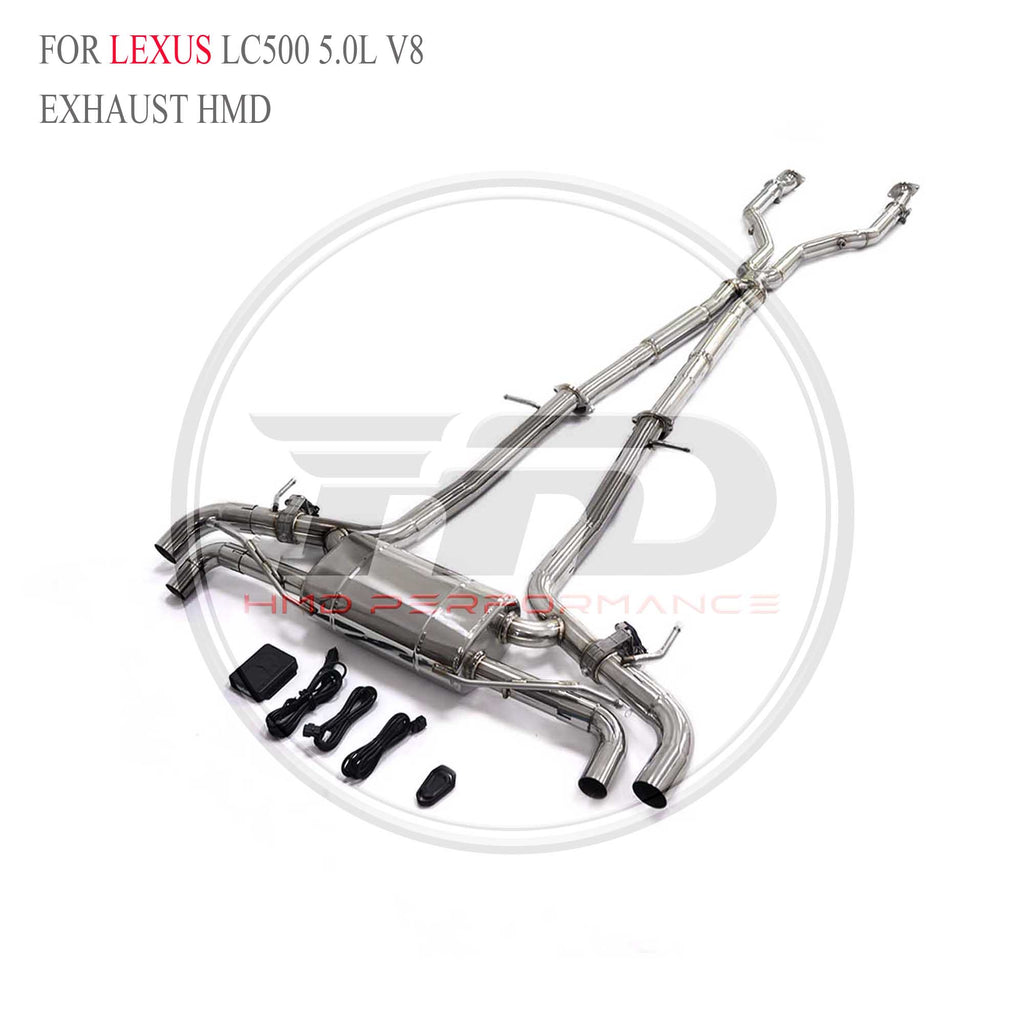 Lexus LC500 5.0L V8 catback SUS304 Racing Grade Exhaust System - 3