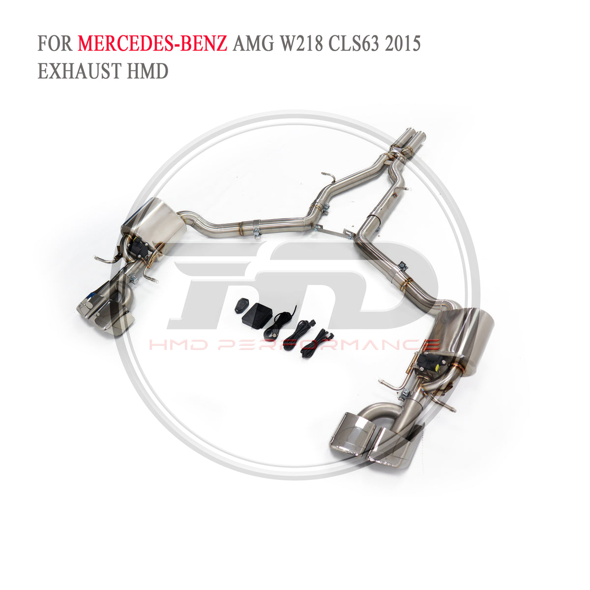 Mercedes-Benz CLS63 AMG W218 2015 Valved Catback SUS304 Racing Grade Exhaust System - 6