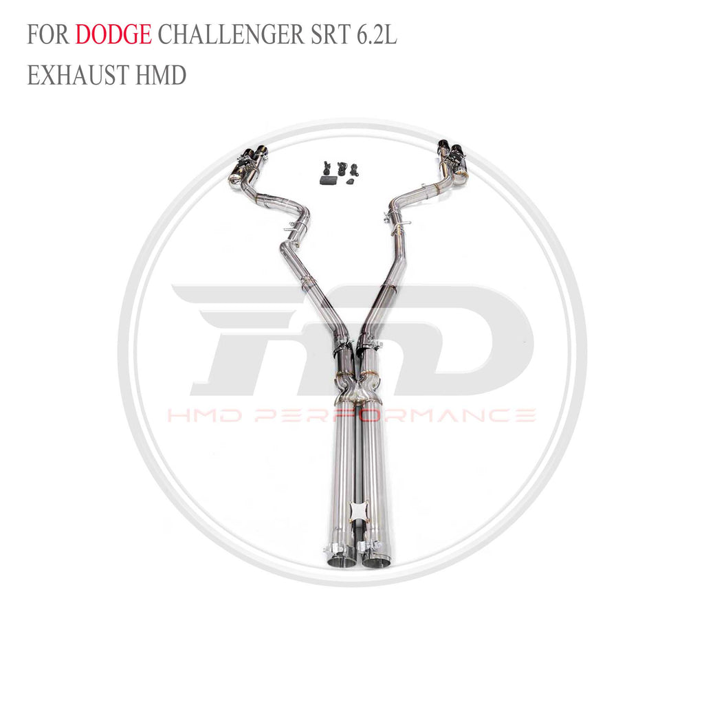 Dodge Challenger SRT 6.2L catback Racing Grade Exhaust System - 5