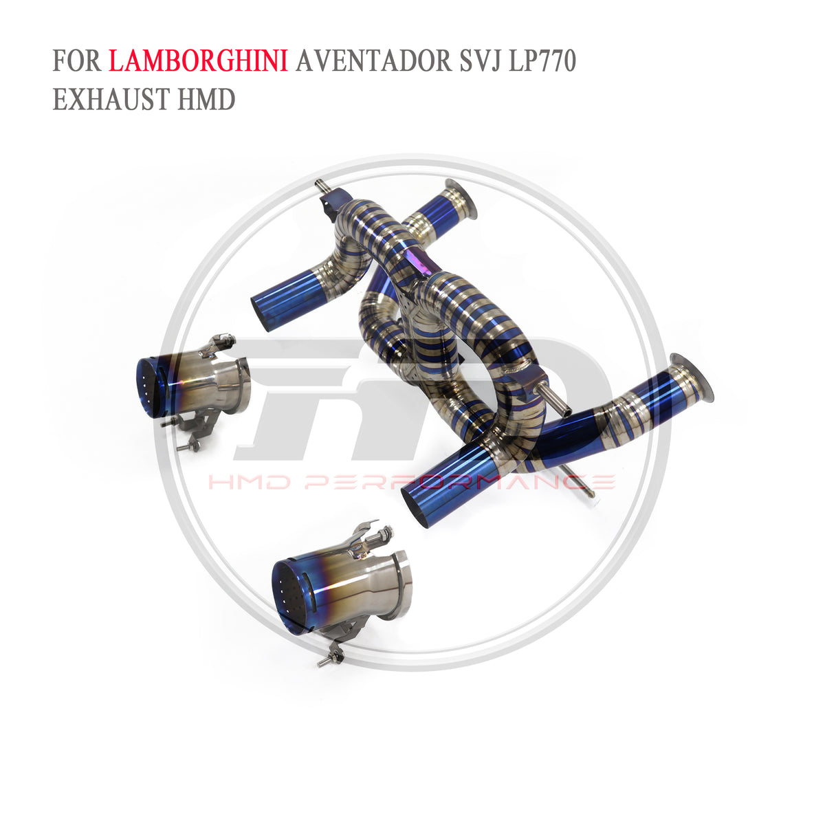 Lamborghini Aventador SVJ LP770 F1 catback Titanium Straight Sport Exhaust System - 2
