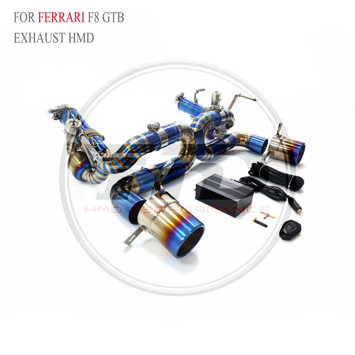 Ferrari F8 GTB catback Titanium Valved Sport Exhaust System - 4