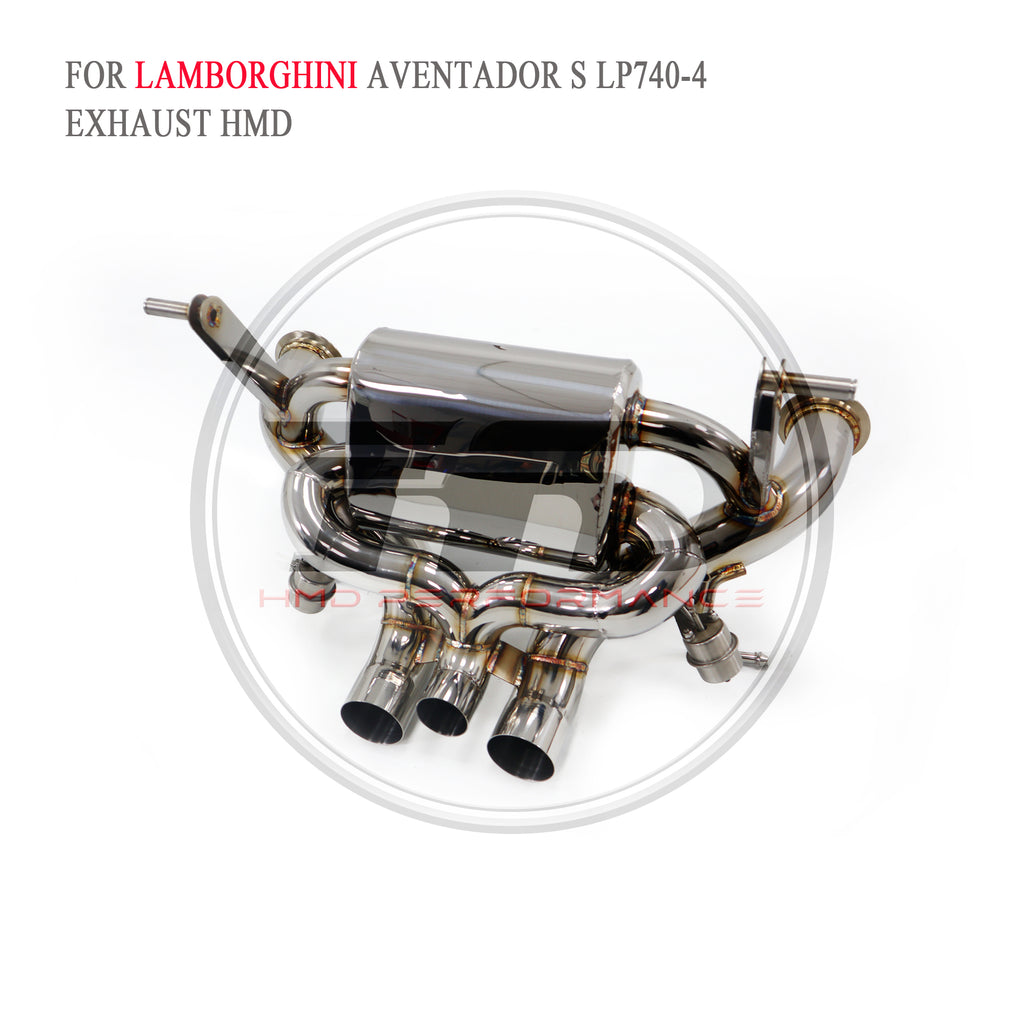 Lamborghini Aventador LP740-4 Valved Catback SUS304 Racing Grade Exhaust System - 2
