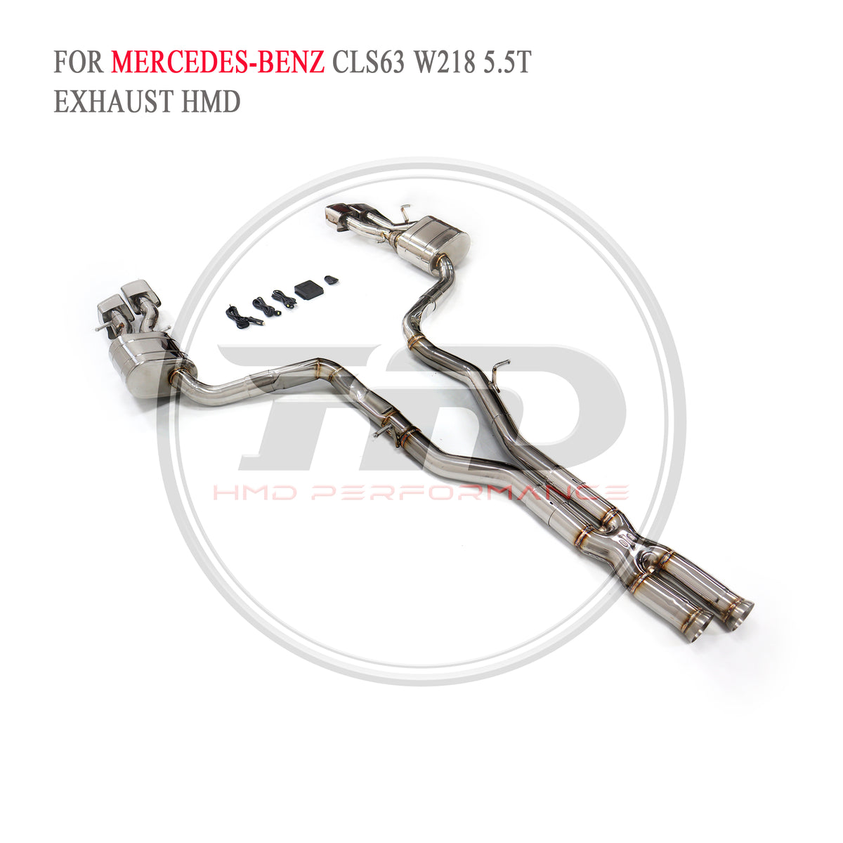 Mercedes-Benz CLS63 W218 5.5T Valved Catback SUS304 Racing Grade Exhaust System - 2