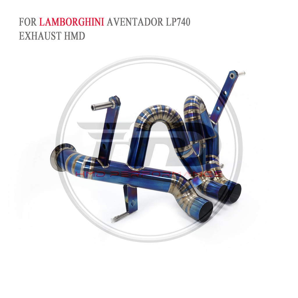 Lamborghini Aventador LP740-4 catback Titanium Straight Sport Exhaust System - 4
