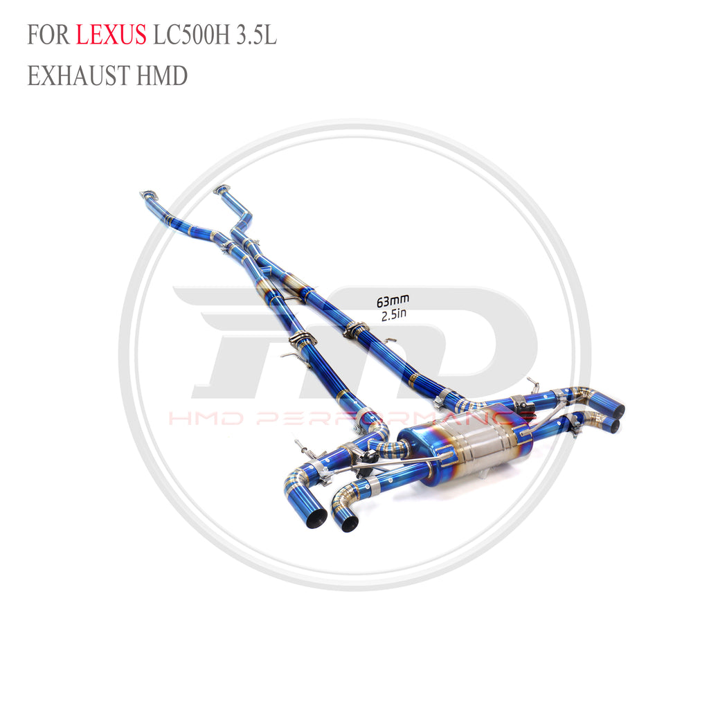 Lexus LC500h 3.5L Valved Catback Titanium Racing Grade Exhaust System - 2