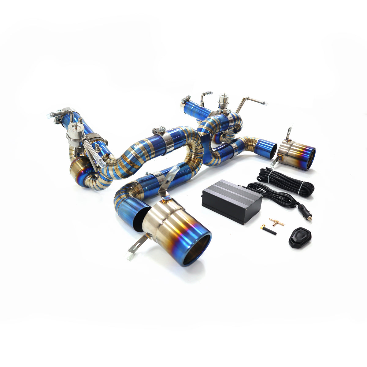 Ferrari F8 GTB catback Titanium Valved Sport Exhaust System - 1
