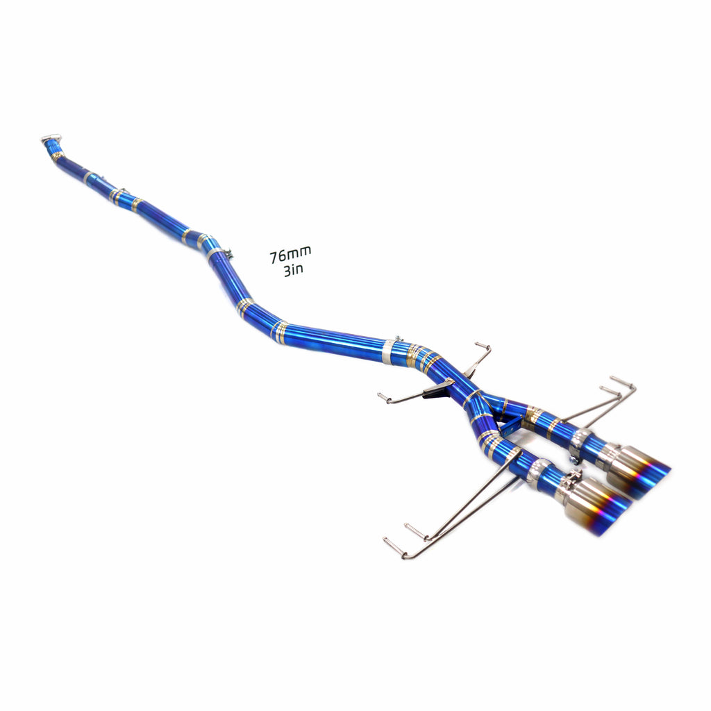 Honda Civic Type-R FL5 catback Titanium Straight Sport Exhaust System - 1