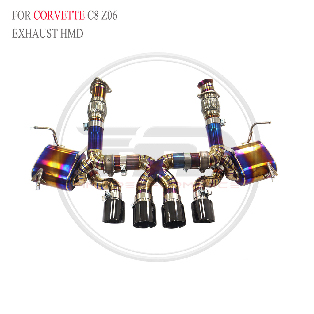 Corvette C8 Z06 Valved Axle-Back Titanium Racing Grade Exhaust System - 4