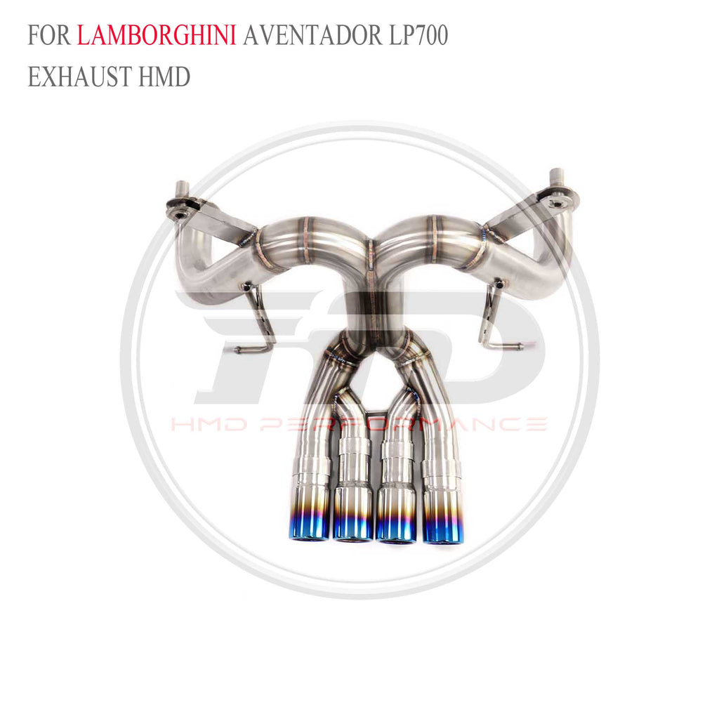Lamborghini Aventador LP700 catback SUS304 Straight Sport Exhaust System - 6
