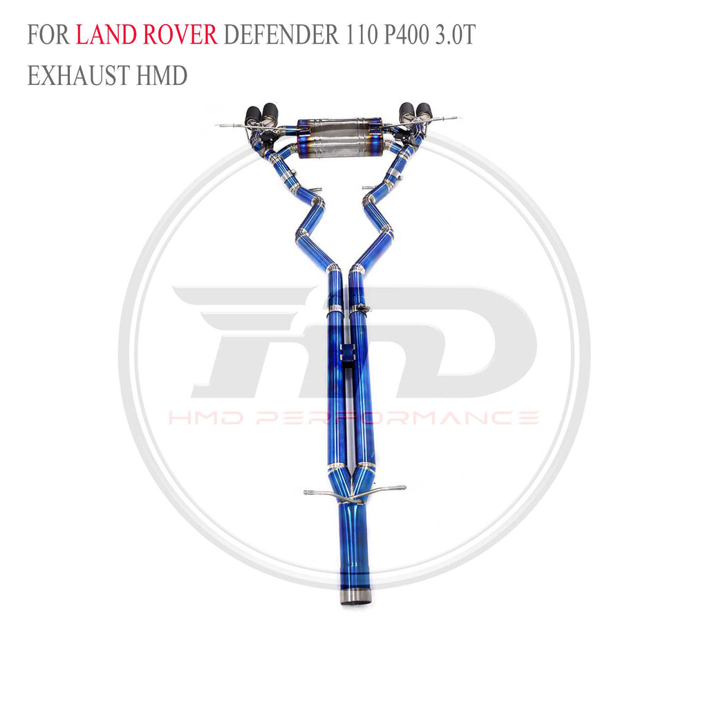 Land Rover Defender 110 P400 3.0T catback Titanium Racing Grade Exhaust System - 6